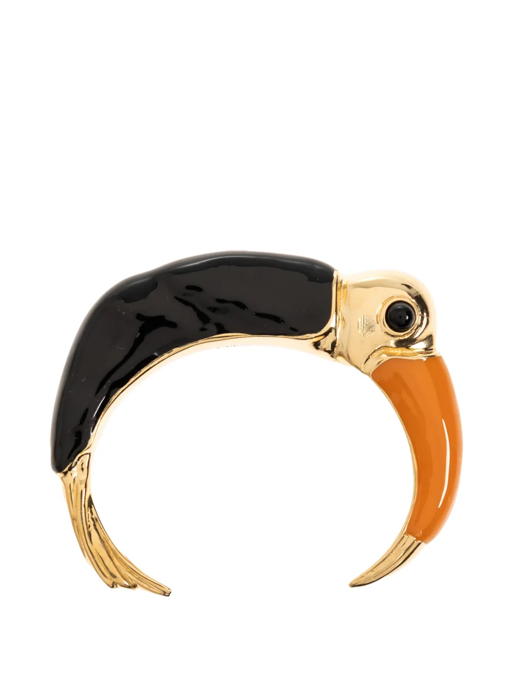 Chloé Tropicus toucan-motif cuff bracelet - Oro