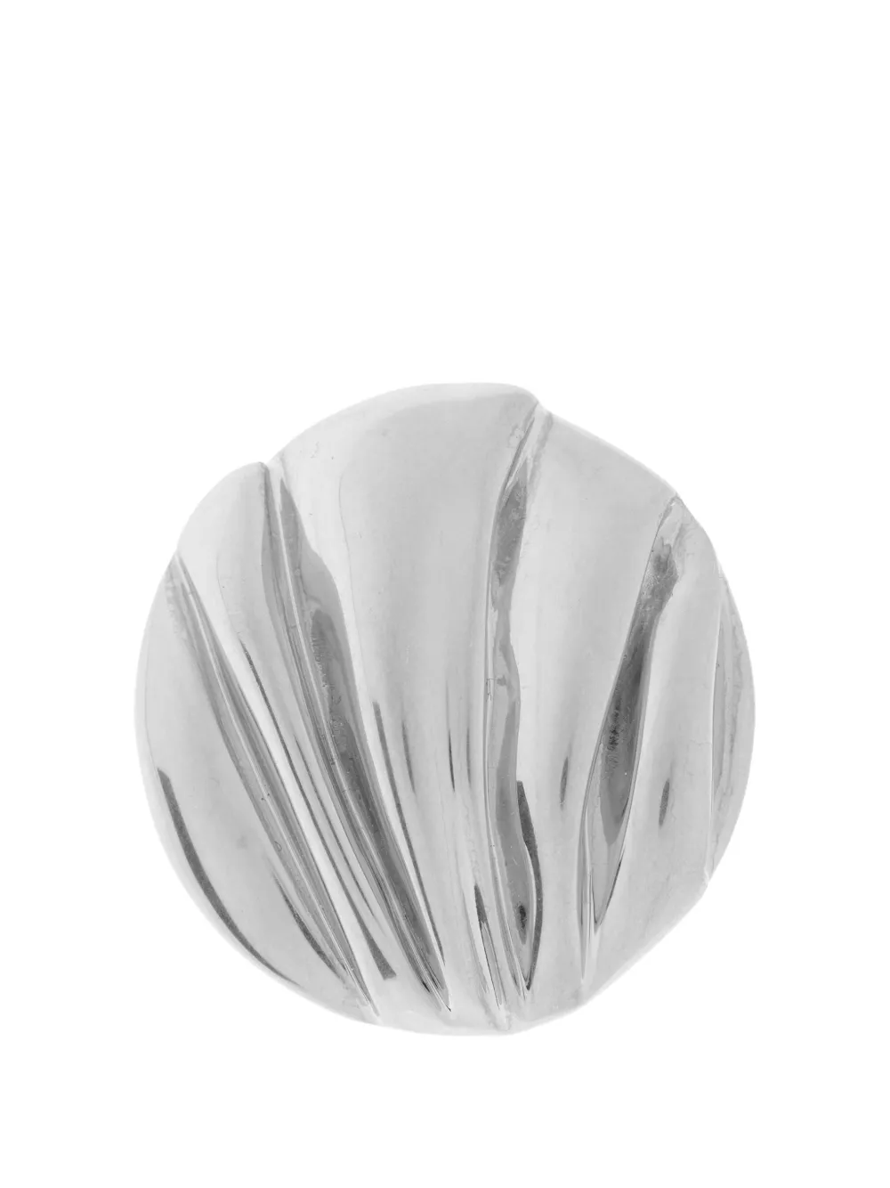 Chloé Pleats Earrings in Silver, view 4