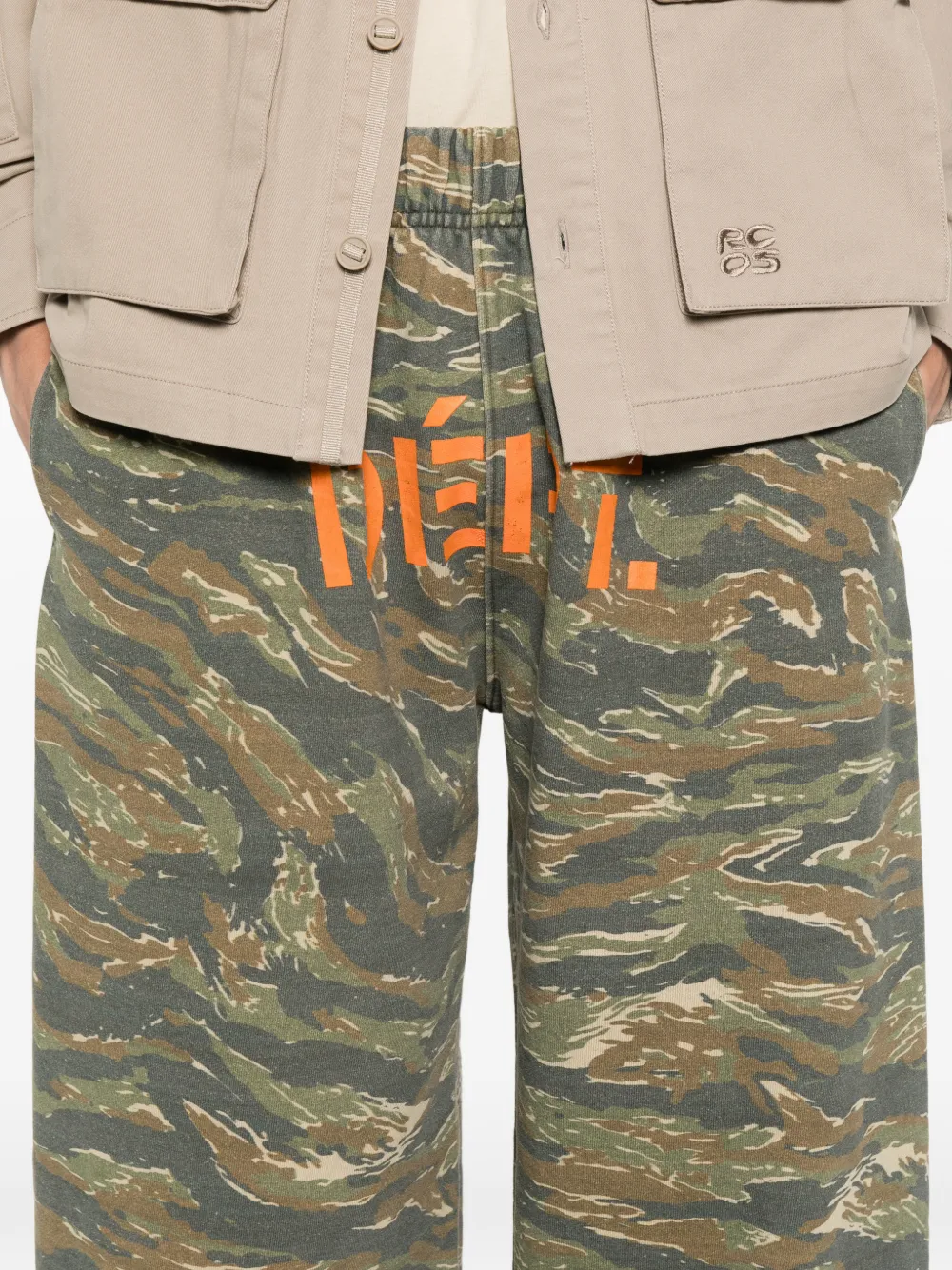 GALLERY DEPT. Downtown trainingsbroek met camouflage-print en logo-print Groen