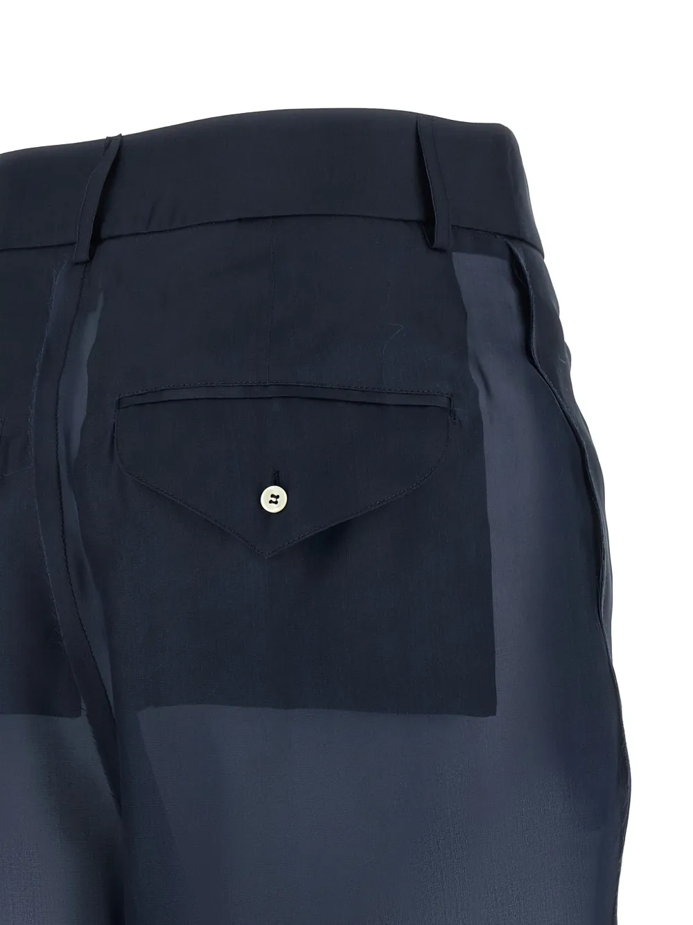 Jejia Giulio semi-doorzichtige broek Blauw