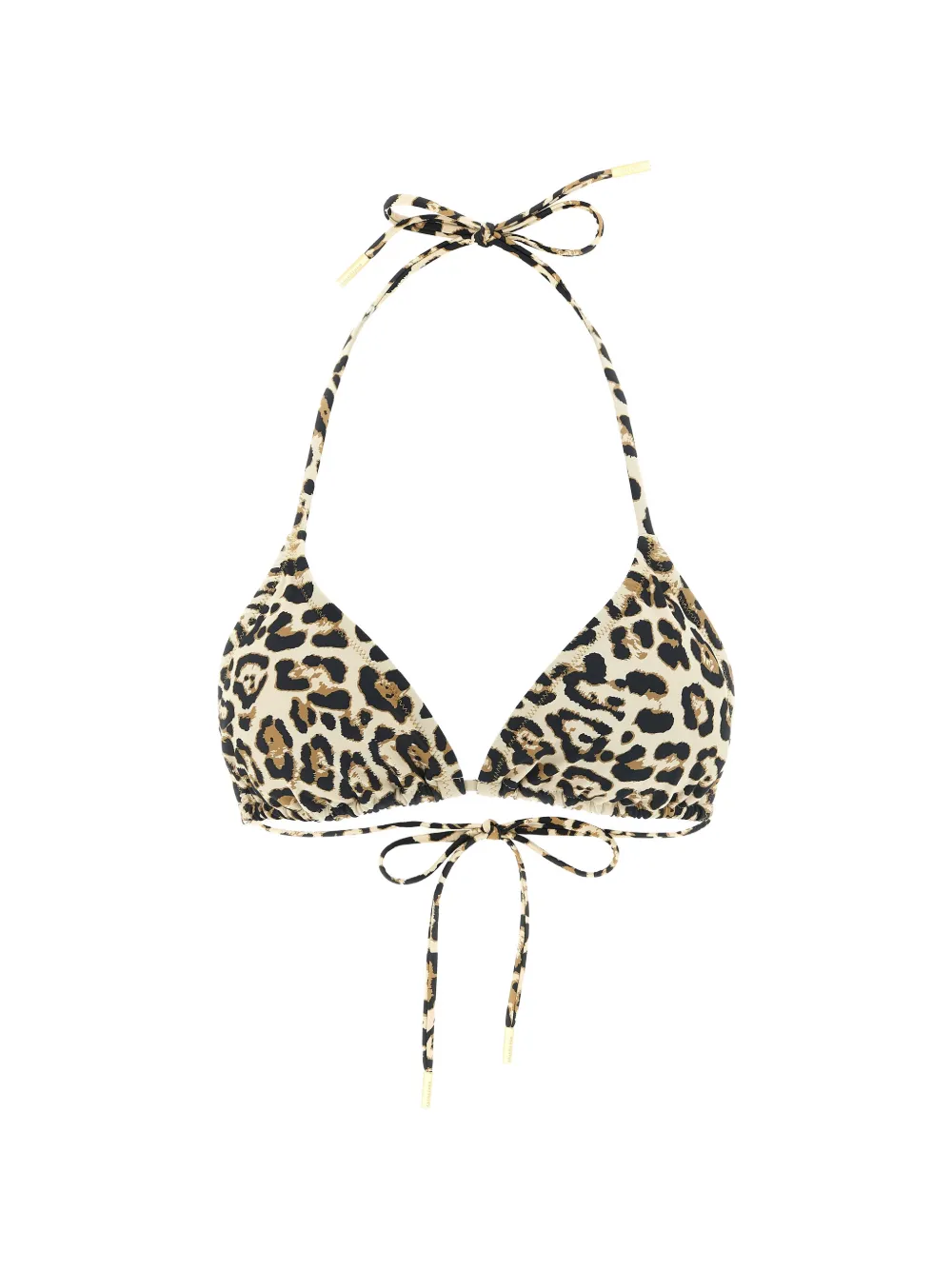 Goldbergh Elixer leopard-print triangle bikini top - Nude