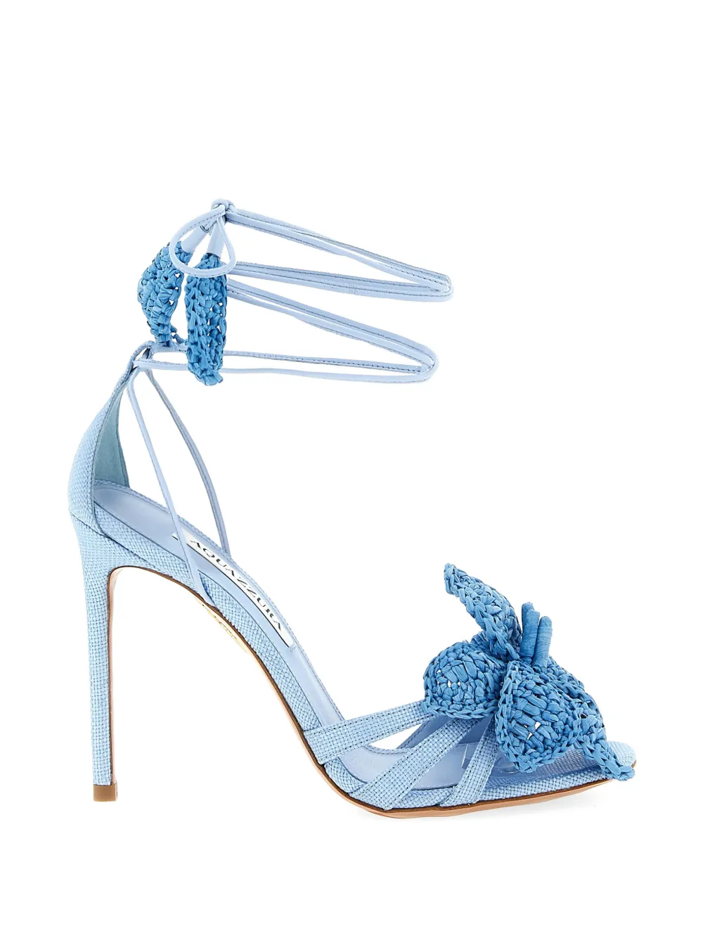 Aquazzura Calypso flower-detail sandals - Blu