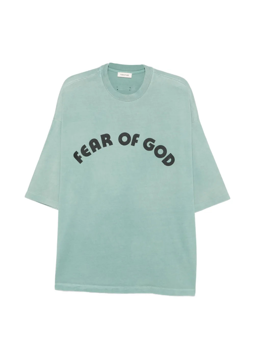 Fear of God logo-print short-sleeve T-shirt - Grün