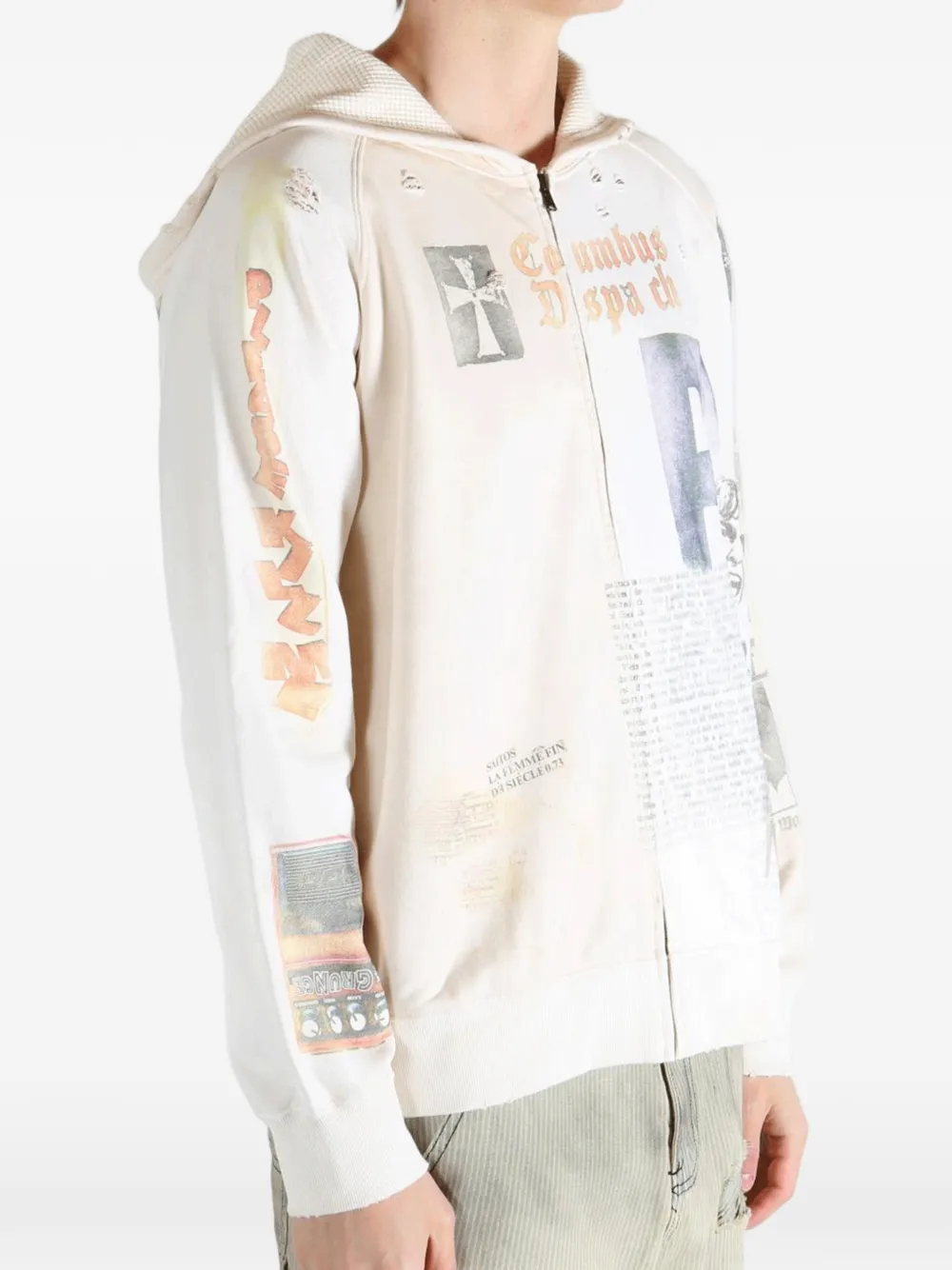  Saitos Sudadera Long Live Rock Con Capucha - Neutro 