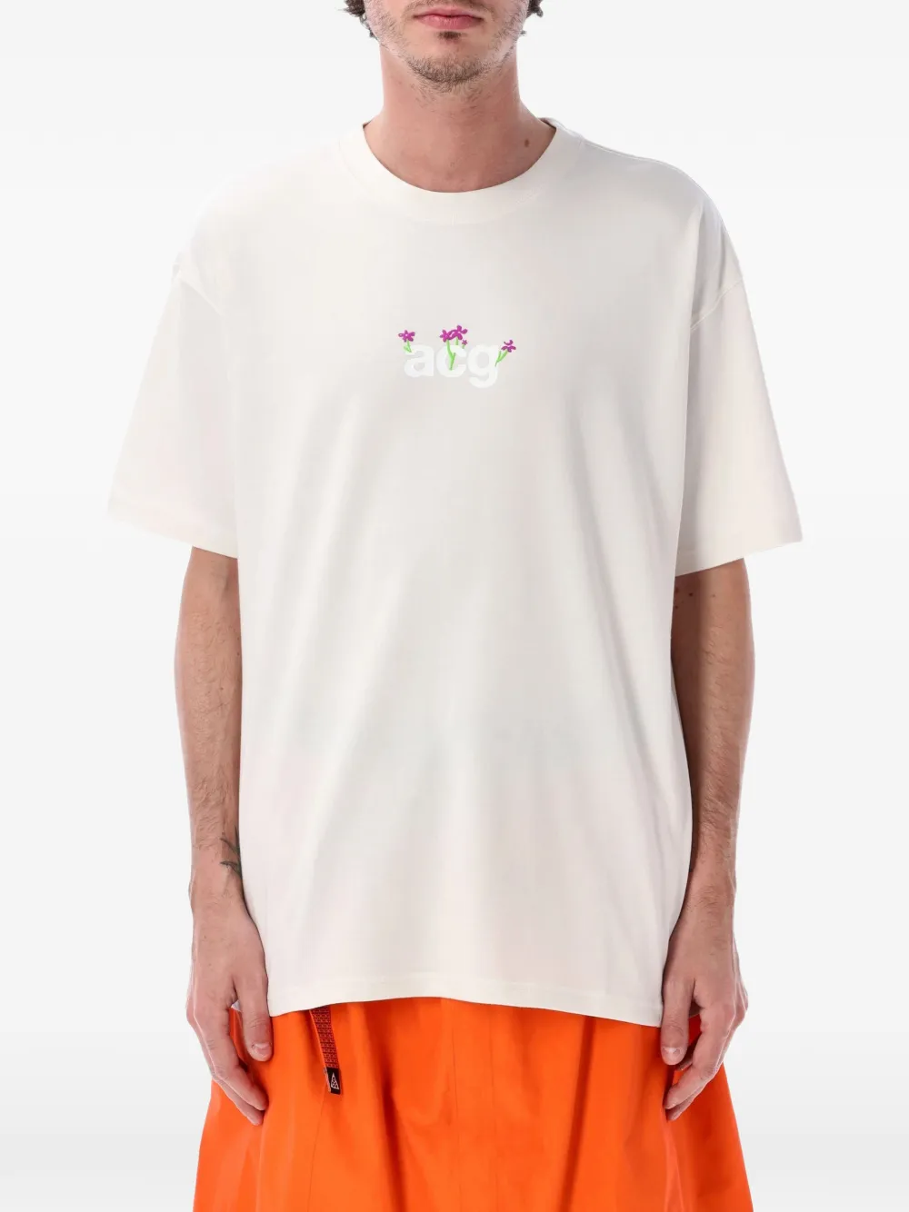 Nike ACG floral-print T-shirt - Nude