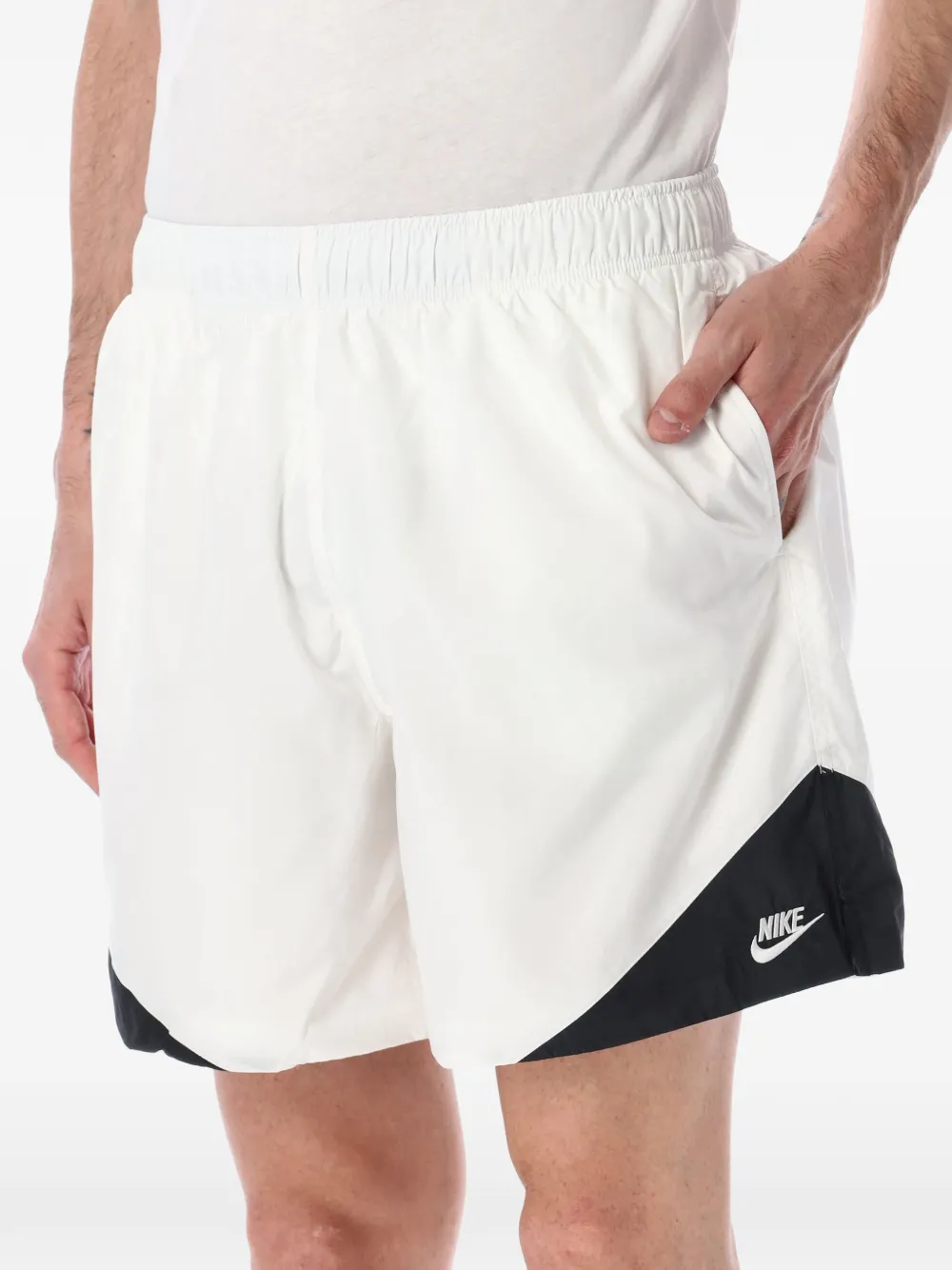 Nike Shorts met colourblocking Wit