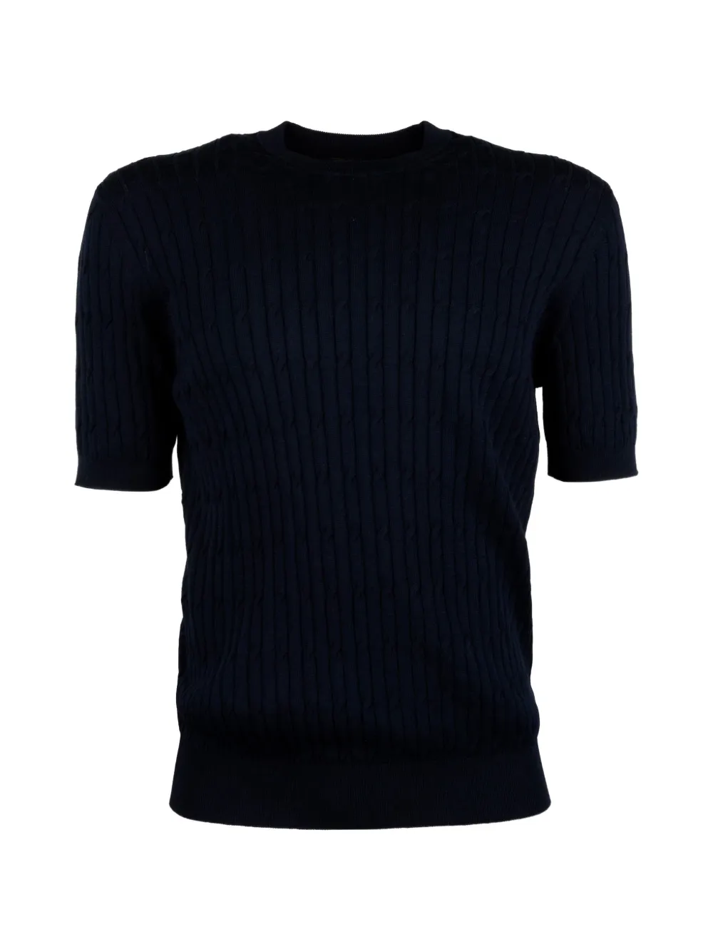 Peserico cable-knit T-shirt - Blu