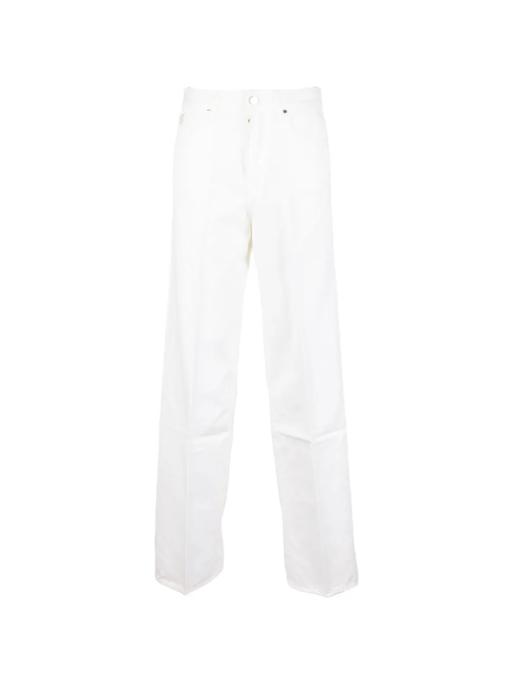 Jacob Cohën pressed-crease straight-leg jeans - Bianco