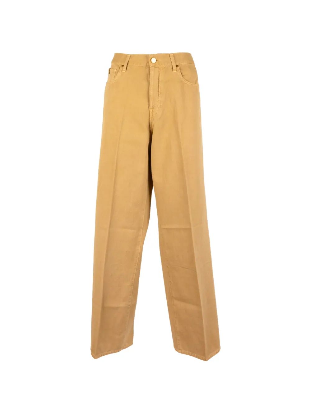 Jacob Cohën pressed-crease jeans - Giallo