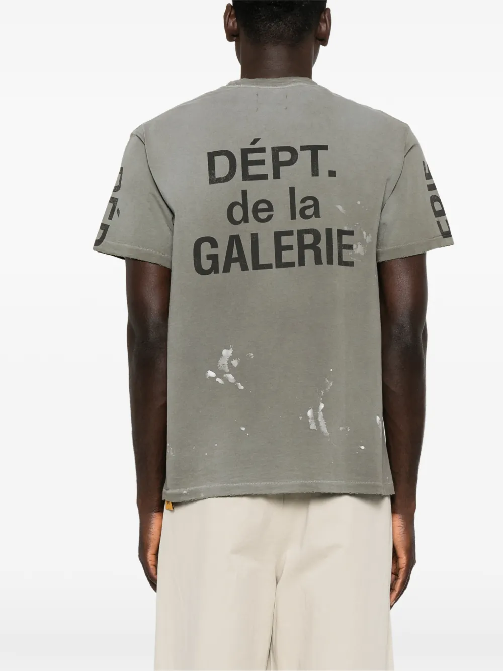 GALLERY DEPT. T-shirt met logoprint Groen