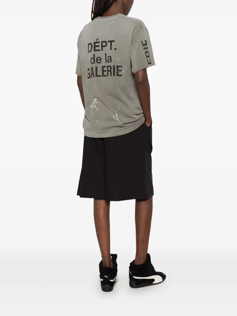 GALLERY DEPT. T-shirt met logoprint Groen