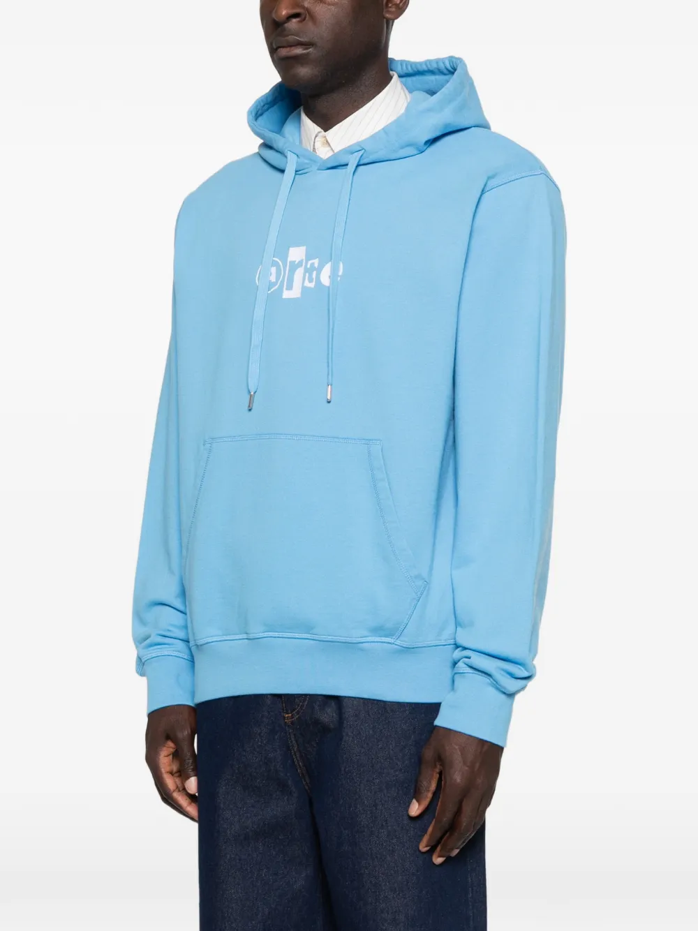 Arte Antwerp logo-print drawstring hoodie Blauw