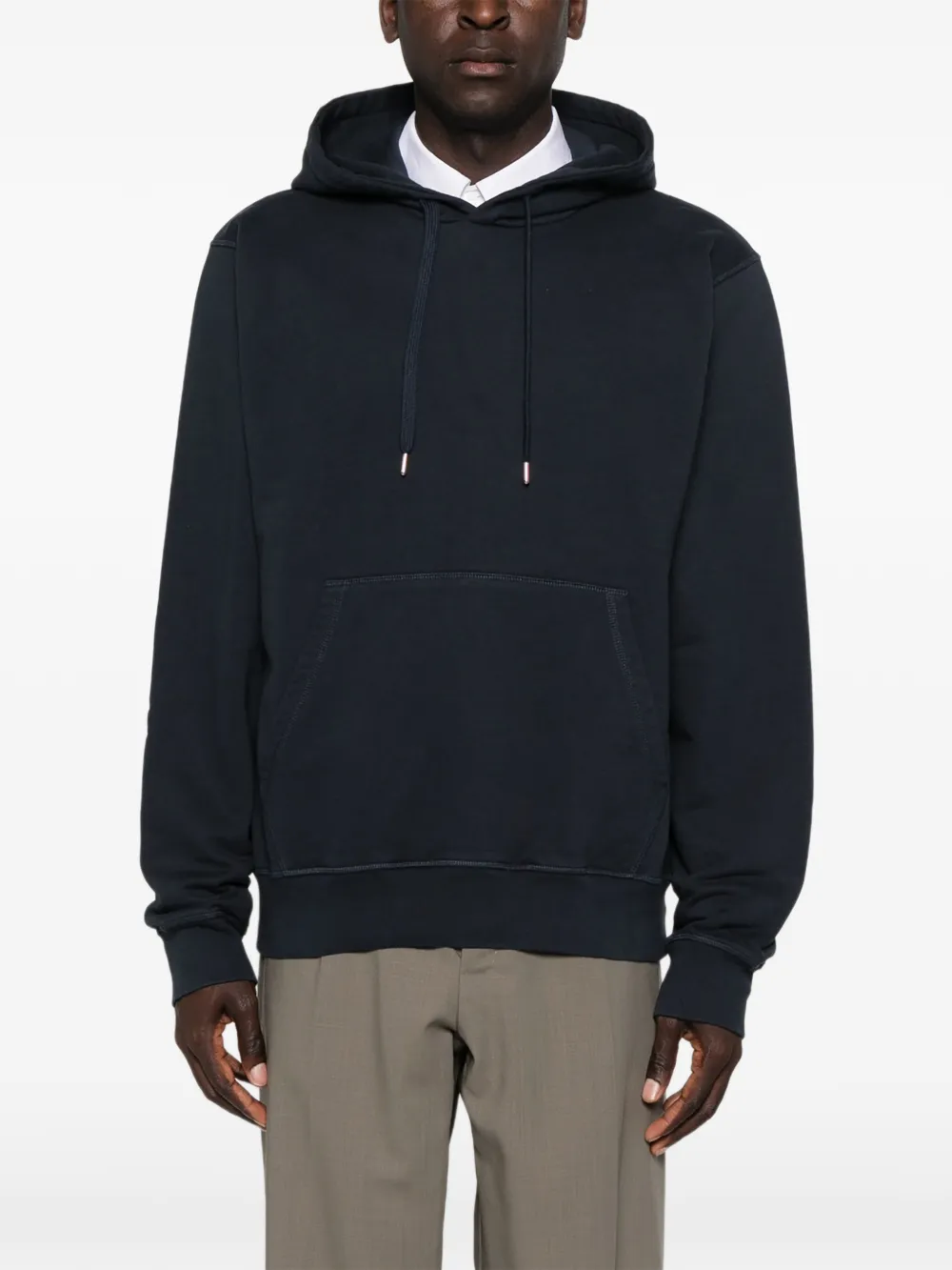 Arte Antwerp print-detail drawstring hoodie Blauw