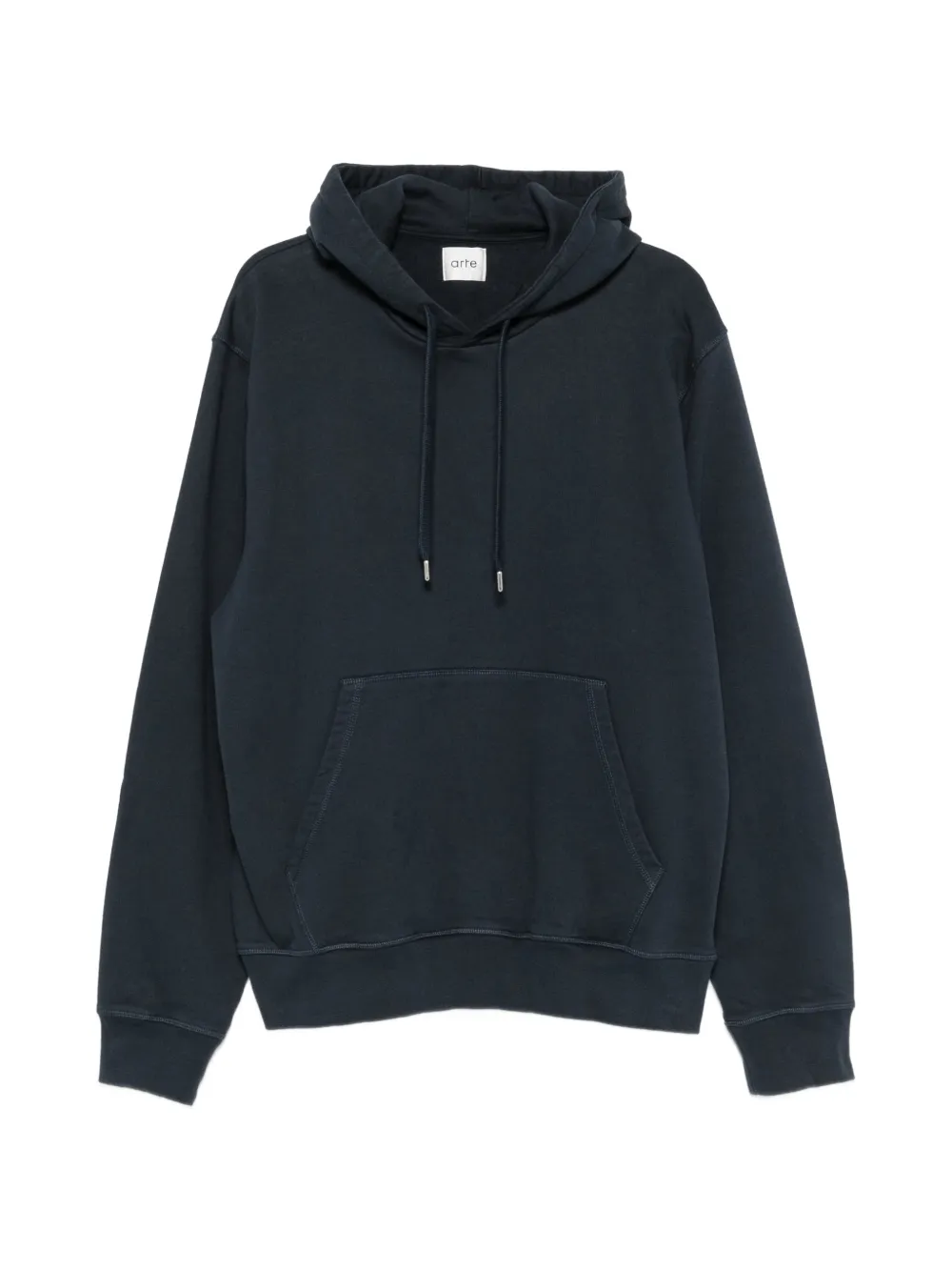 Arte Antwerp print-detail drawstring hoodie - Blu