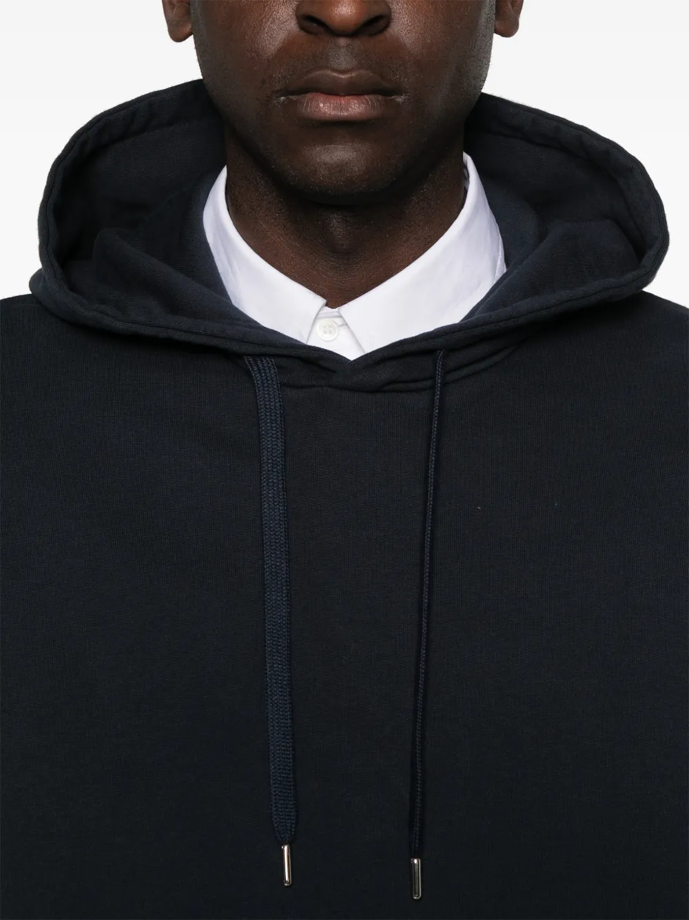 Arte Antwerp print-detail drawstring hoodie Blauw