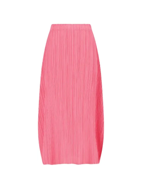 Pleats Please Issey Miyake jupe mi-longue à design plissé