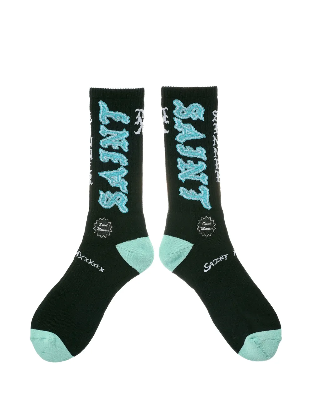 SAINT MXXXXXX ribbed-knit socks - Nero