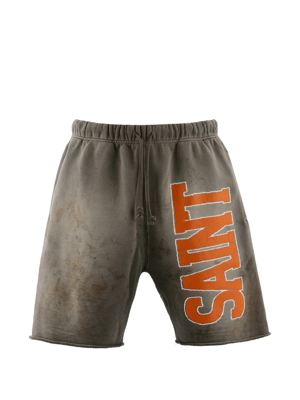 SAINT MXXXXXX logo-print track shorts - Grigio