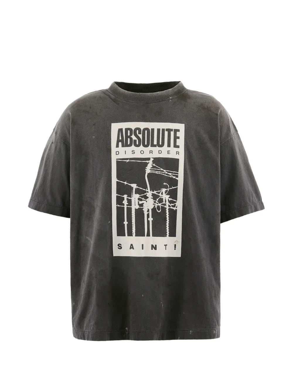 SAINT MXXXXXX x Kosuke Kawamura graphic-print T-shirt - Nero