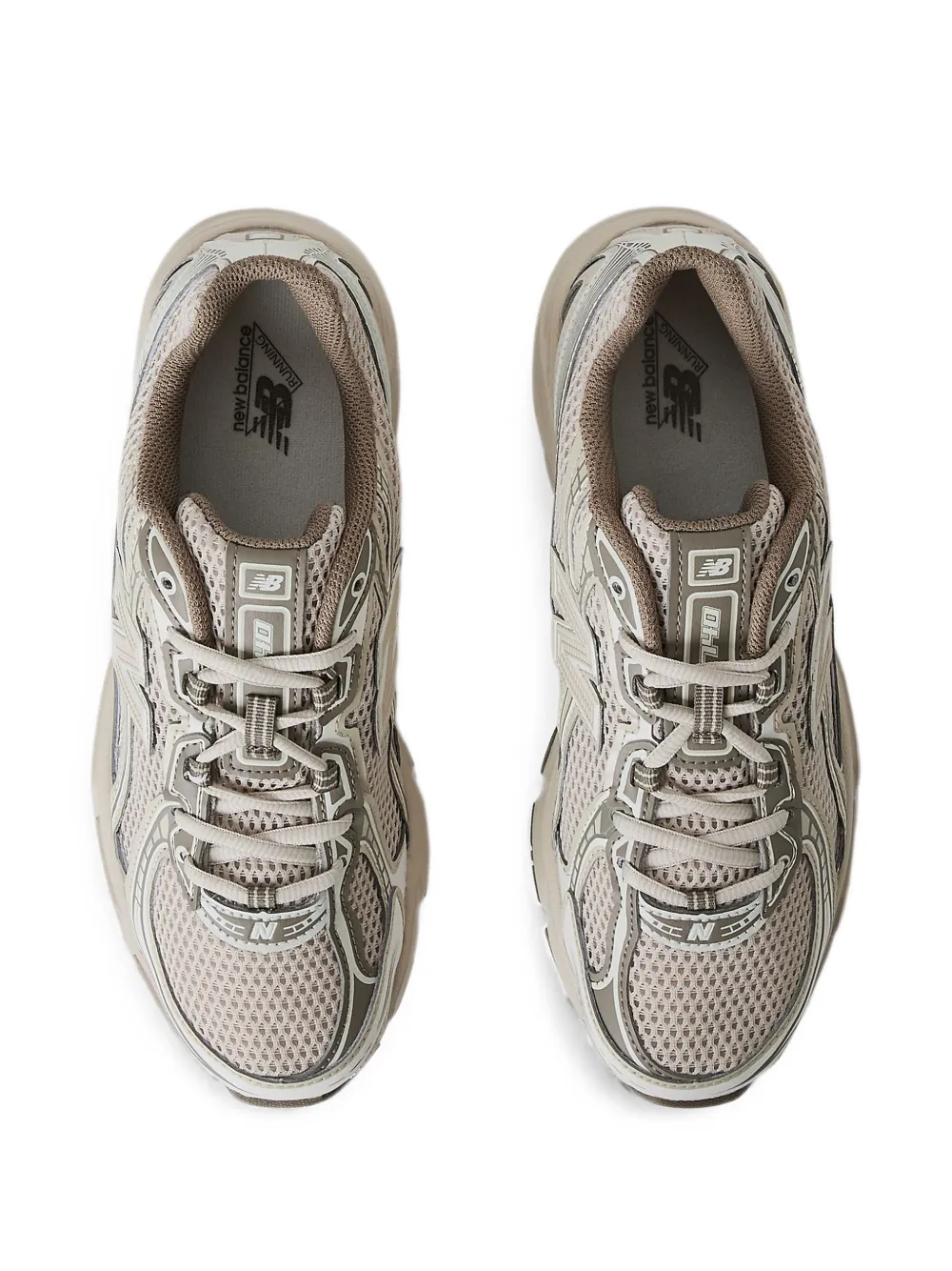 New Balance 740 mesh-panel sneakers Beige