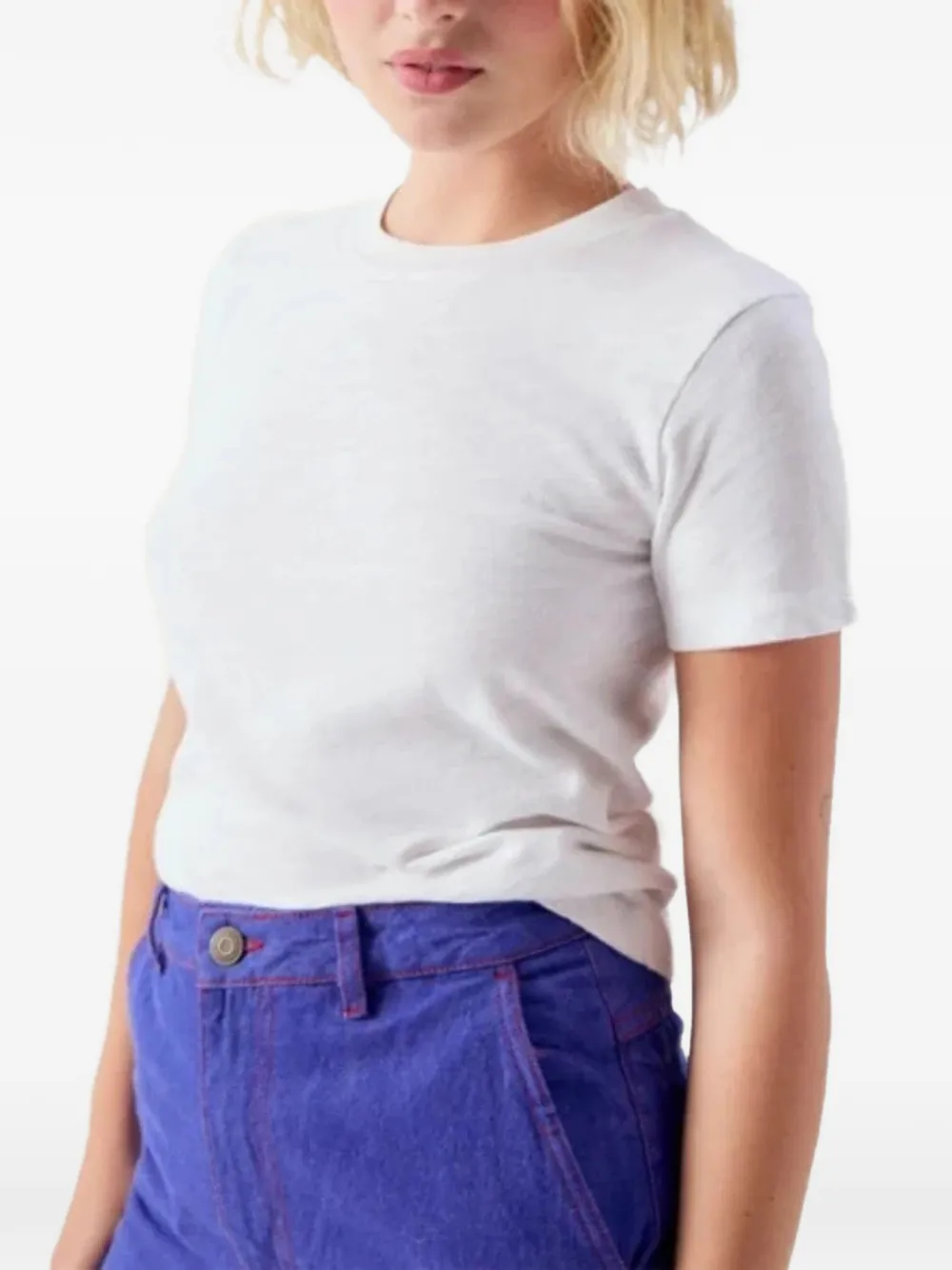 American Vintage Sonoma T-shirt met ronde hals Wit