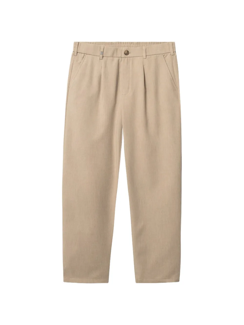 GABBA GABnapoli 19 Phin pleated elasticated-waistband trousers - Nude