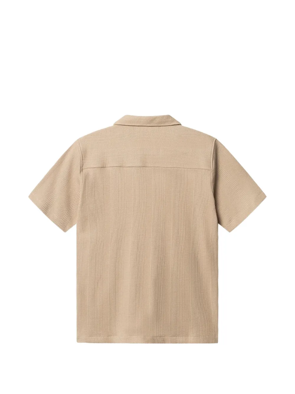 GABBA GABvalente Wup wafelgebreid overhemd Beige