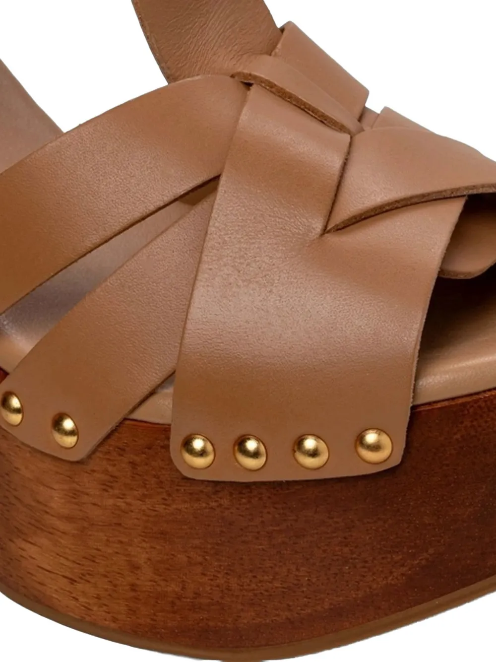 CARRANO Sandalen met plateauzool Bruin