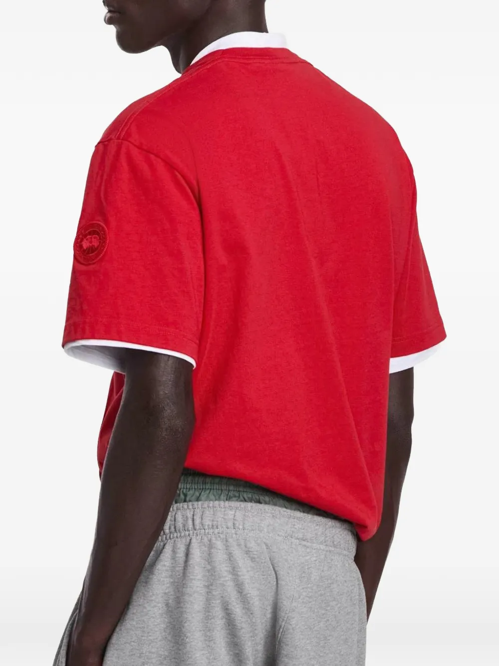 Canada Goose Novo T-shirt met logopatch Rood