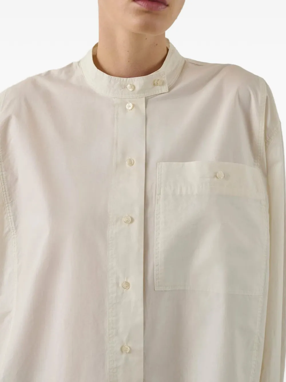 Soeur blouse met borstzak Beige