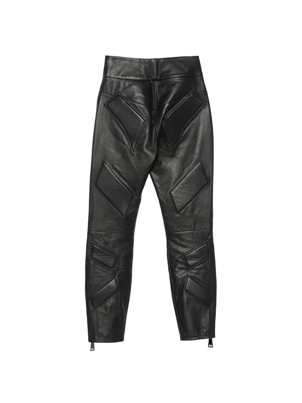 MITILIANE COUTURE Leren broek Zwart