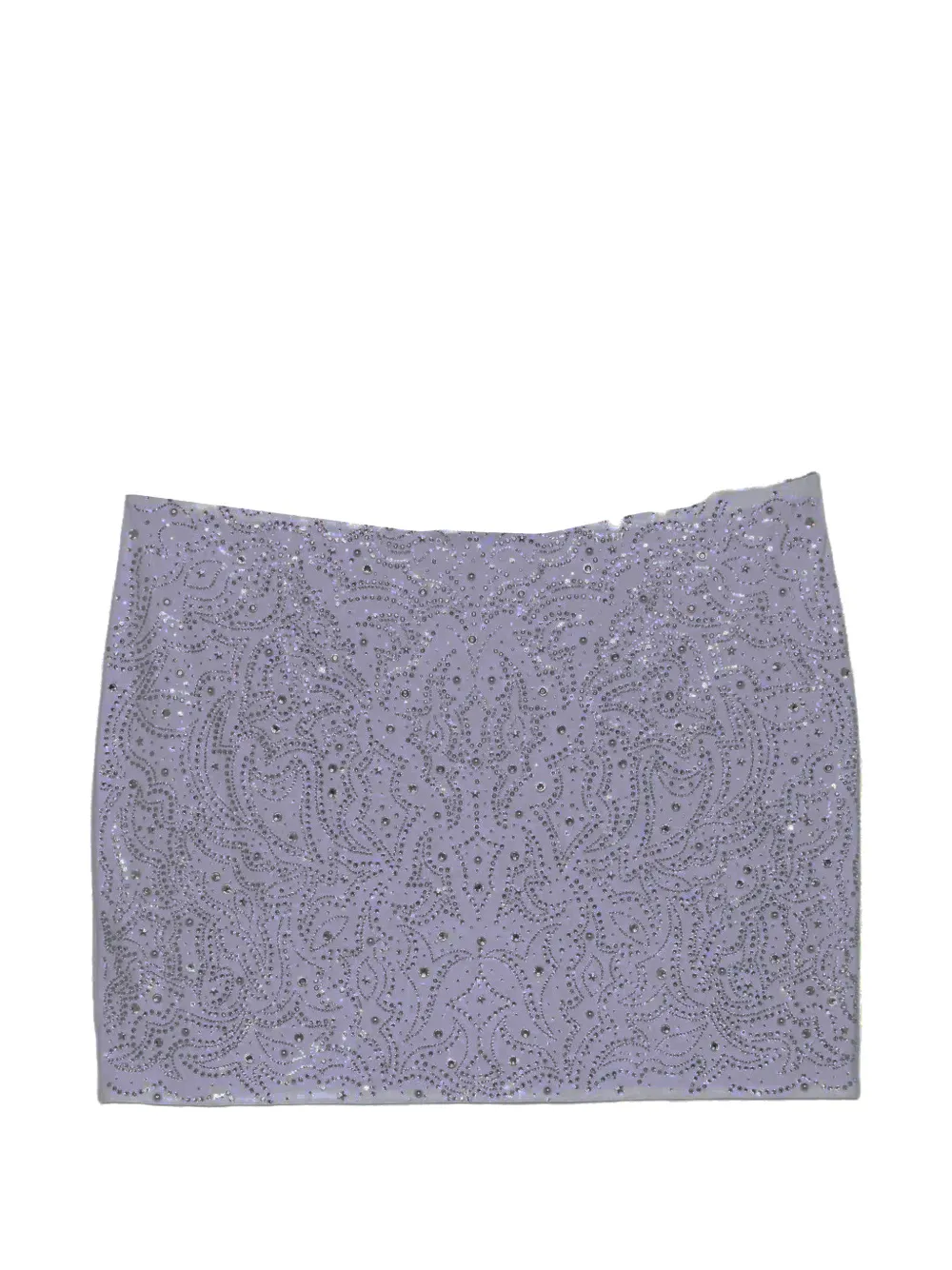 VENUJA Texan crystal-embellished mini skirt - Bianco