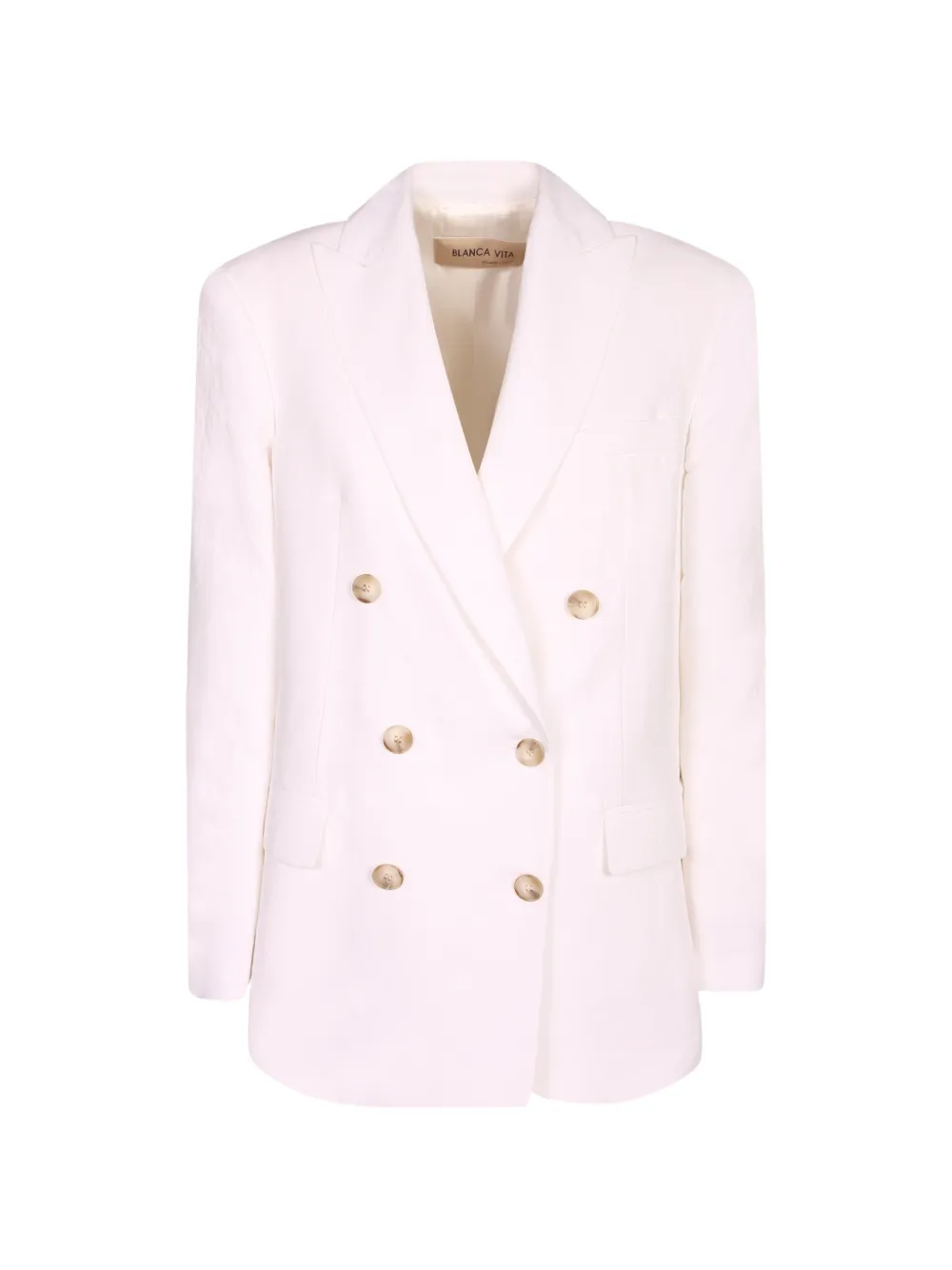 Blanca Vita double-breasted peak-lapels blazer - Rosa