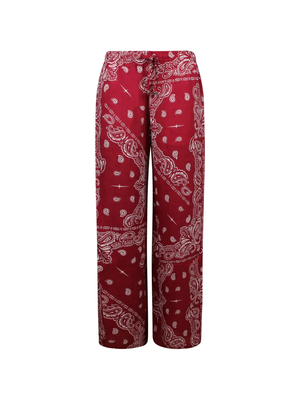 VENUJA paisley-print drawstring trousers - Rosso