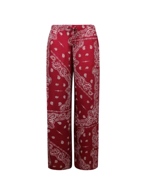 VENUJA paisley-print drawstring trousers