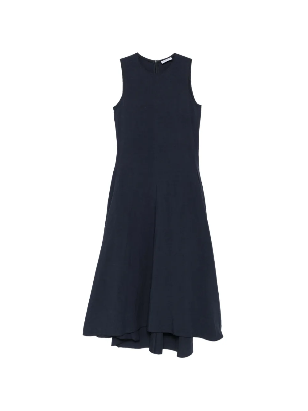 AROVESCIO sleeveless flared midi dress - Blu