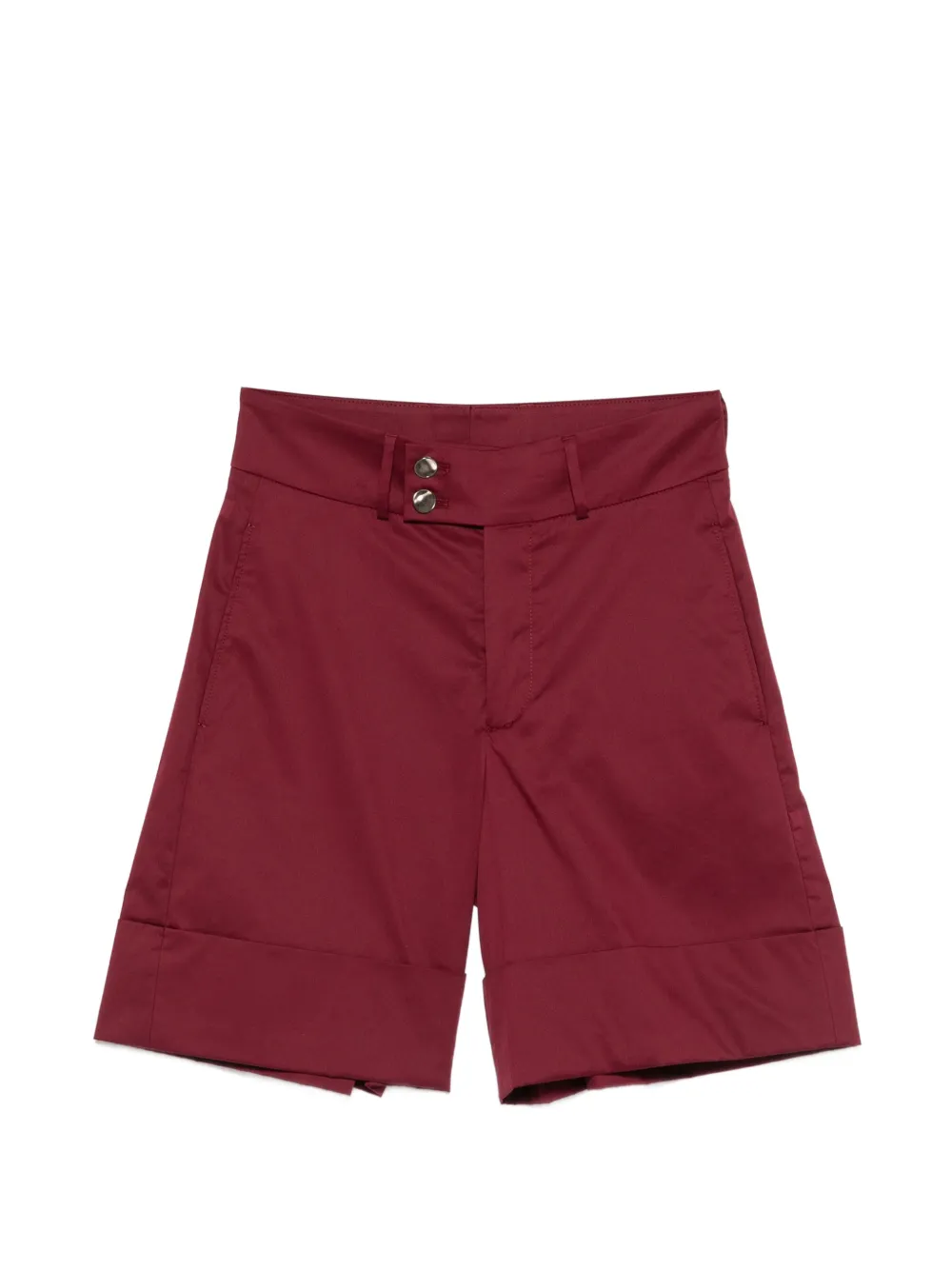 Berwich Nadine button-detail shorts - Rosso