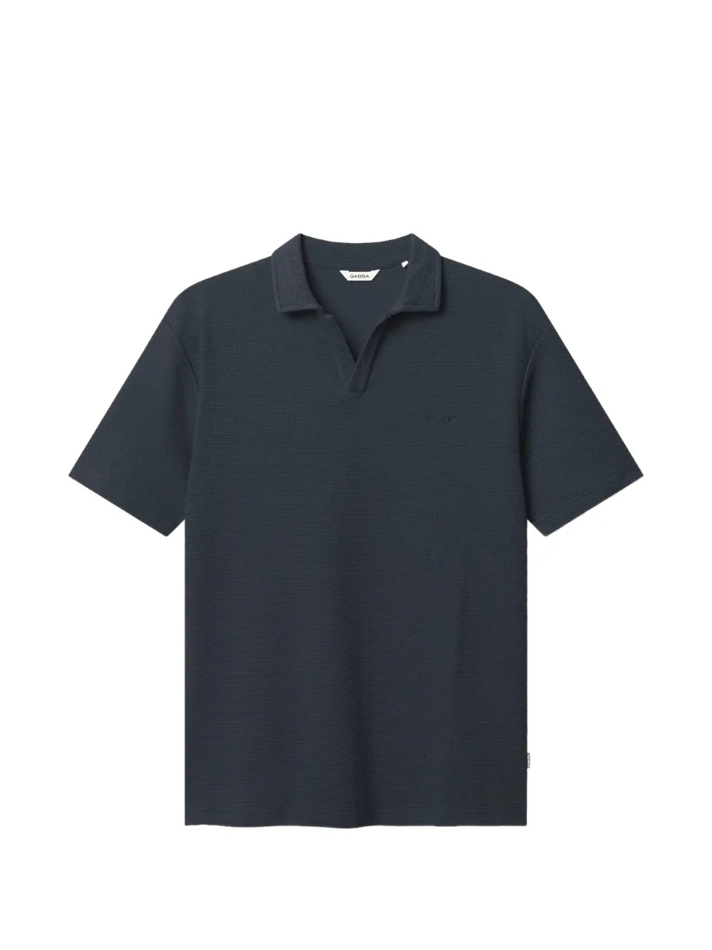 GABBA GABlio waffle-knit Lio polo shirt - Blu