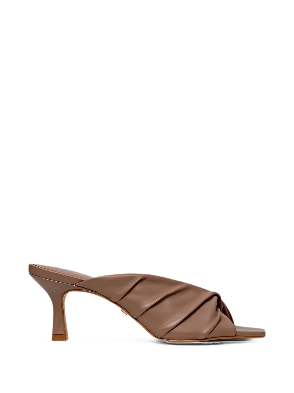 CARRANO ruched effect sandals - Marrone