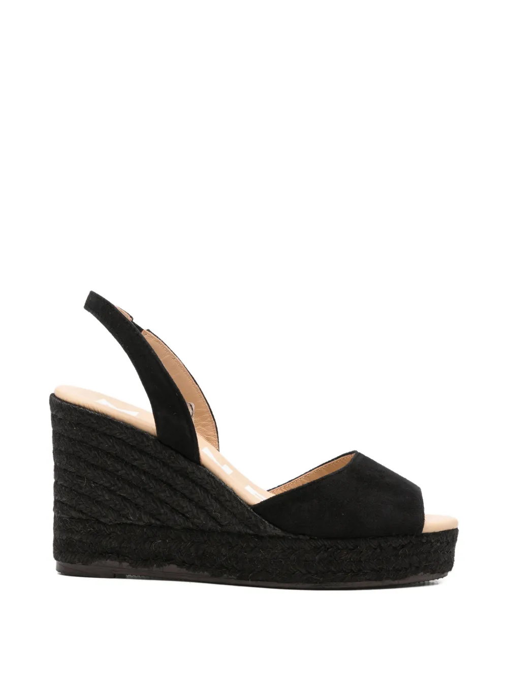 Manebi suede jute-sole heeled sandals - Nero