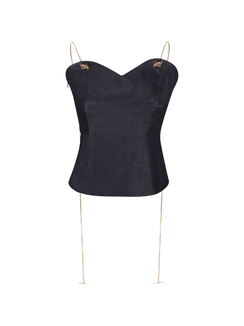 Danamé Mirabel chain-strap sleeveless top - Blu