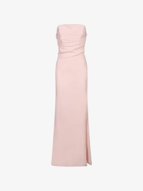 Amen vestido largo estilo bustier drapeado