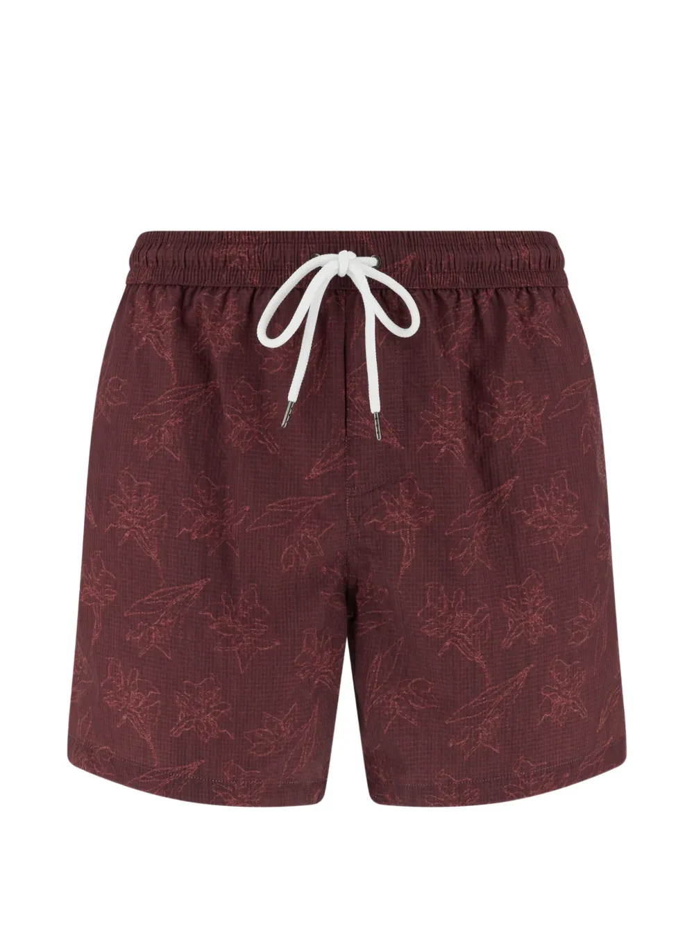 Boggi Milano floral-print swim shorts - Rosso