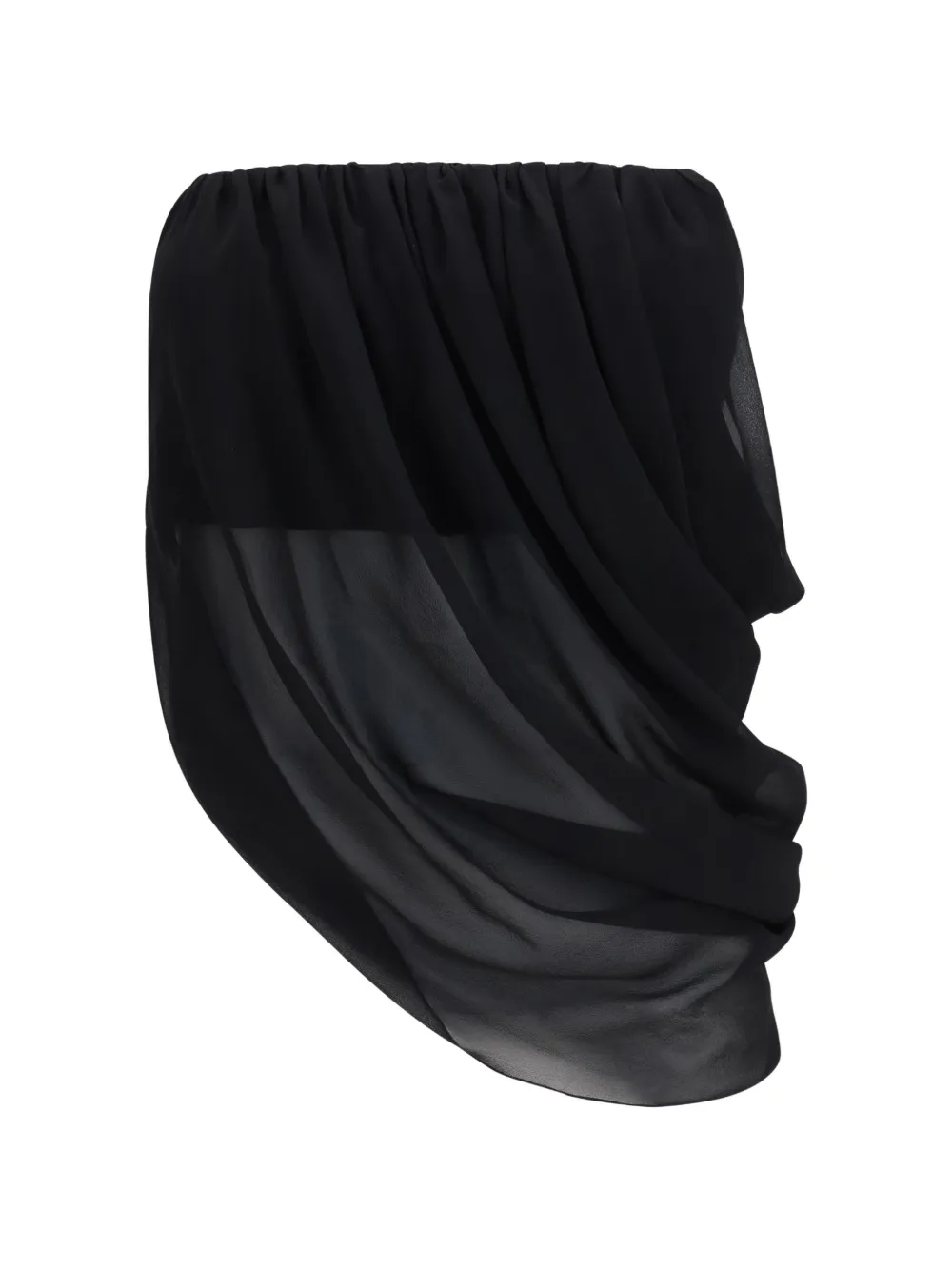 FRANCESCO MURANO draped strapless blouse - Nero