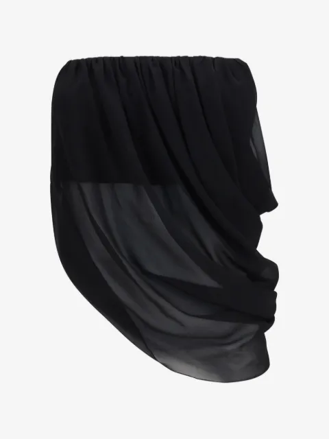 FRANCESCO MURANO blusa strapless drapeada