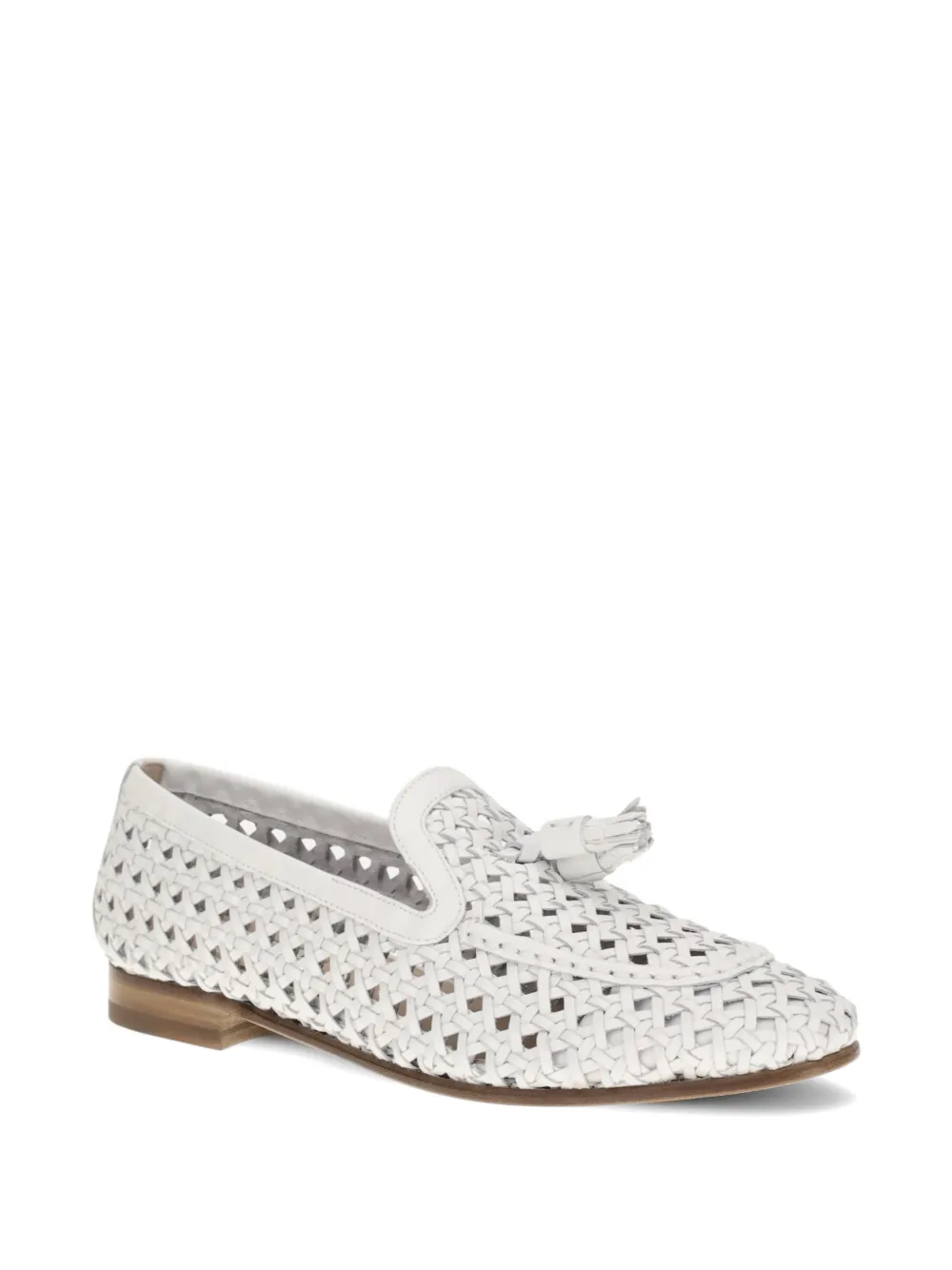 Fratelli Rossetti woven tassel loafers Wit
