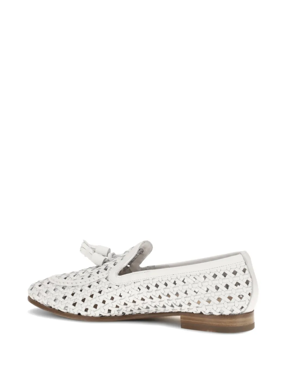 Fratelli Rossetti woven tassel loafers Wit