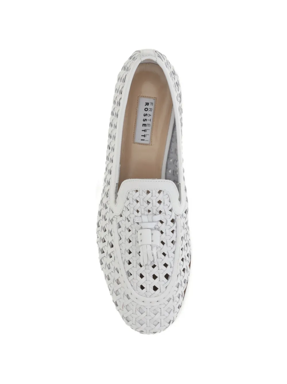 Fratelli Rossetti woven tassel loafers Wit