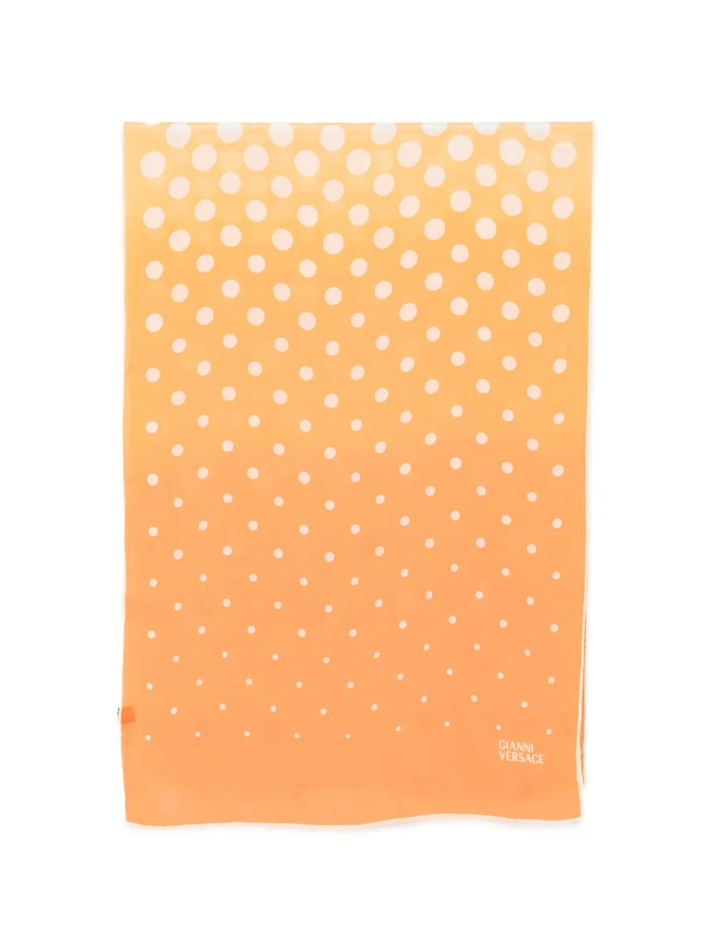 Versace Pre-Owned 1990s polka-dot scarf - Orange