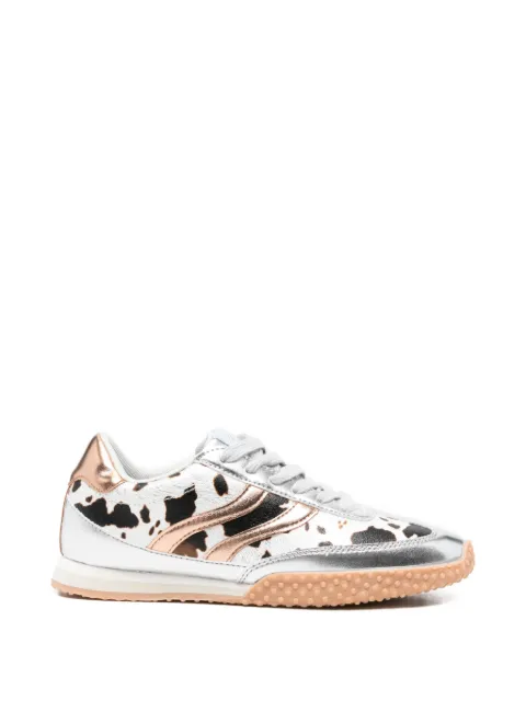 gioseppo Gering cow-print metallic-effect sneakers